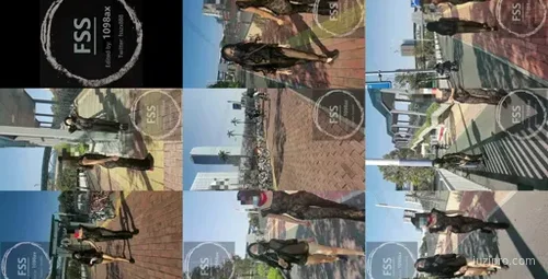 推特网红冯珊珊户外展示高清视频-截图2