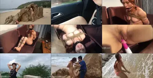 海边女神国模冰冰SM捆绑超尺度露出|摄影师全程亲密玩弄淫荡对话高清-截图2
