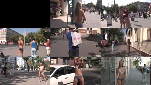 欧美艺术裸体彩绘街头露出系列：Blue Angel（Public Love）-截图2