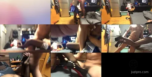 公寓约会美女战士装黑丝美女-截图2