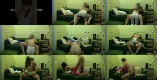 JL约会清秀美女白色连衣裙沙发浪漫-截图2