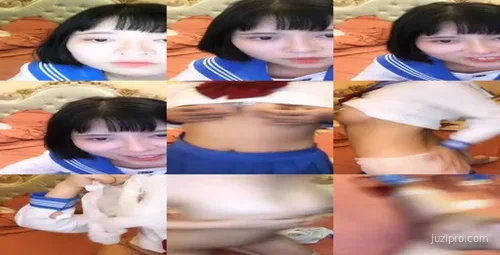 短发萌妹学生制服秀-截图2