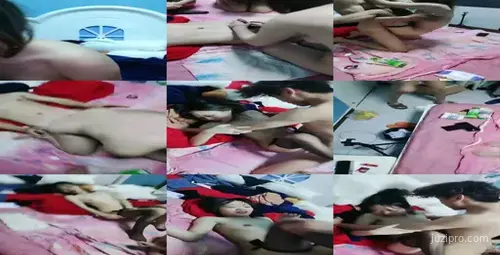 两个帅哥调教三个粉嫩美女渔网丝袜直播自慰激情大秀-截图2