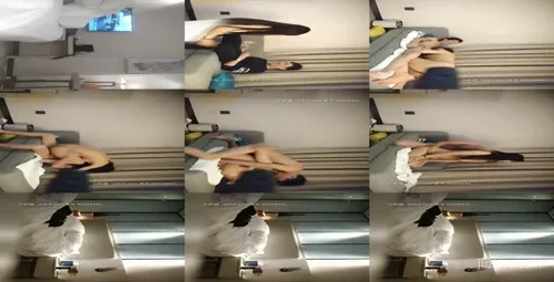 大屌勐男约操清新兼职小美女，沙发激情啪啪，妹子干瘫求饶直接高潮好刺激-截图2