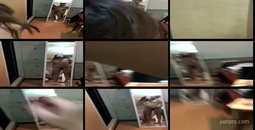 年轻女友被男友带着项链在镜子前入-截图2