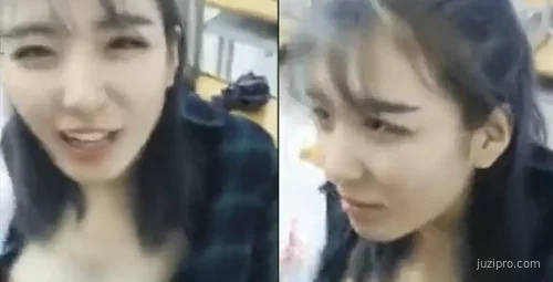 财经大学校花与男友教室私密时光