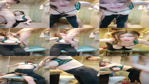 巨乳骚御姐！浴室洗澡吃屌！穿上开档牛仔裤，后入大肥臀奶子直晃，特写视角进出抽插-截图2