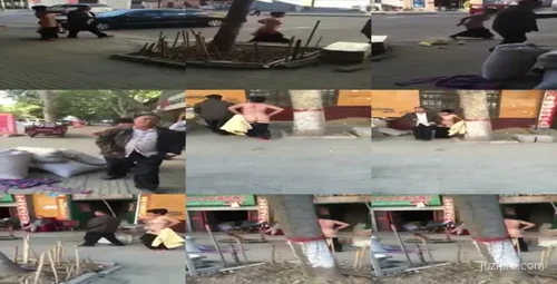 老夫妻趣事：街头追逐引邻里围观-截图2