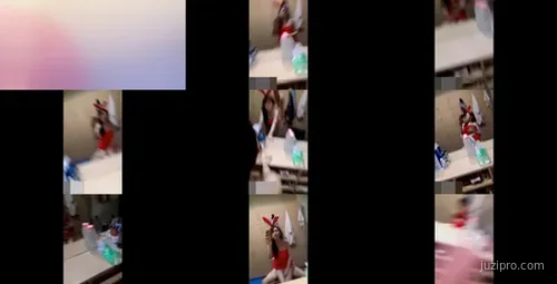 本土小明星化妆间与男友热吻-截图2