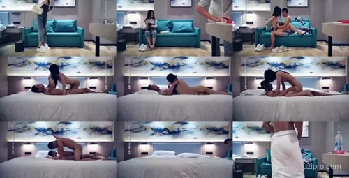 甜美萌妹牛仔裤沙发互动交流-截图2