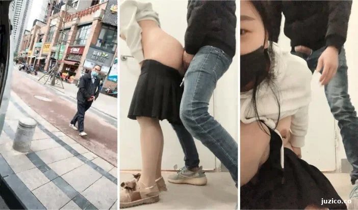 【鹿爷最man】广场搭讪，厕所内啪啪，街头跳蛋喷水，再勾搭小伙带回住处做爱-截图1